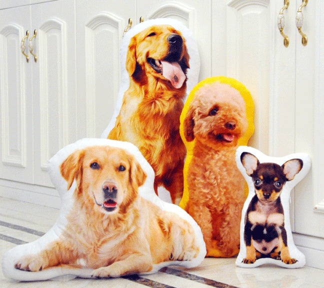 KTX-582035 Customizable Cute Pet Pillow with Super Soft Crystal Material and 7D Vacuum PP Cotton Filling