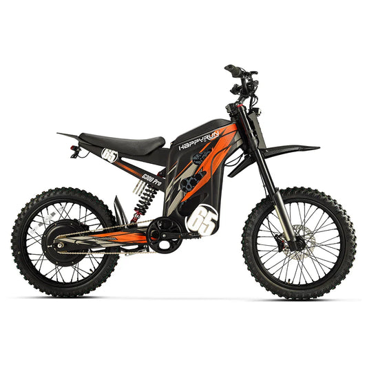KTX-582419 HappyRun Tank G300 Pro 6500W Long Range Electric Dirt Bike - Sportbike Style, 72V, Max Speed 80km/h