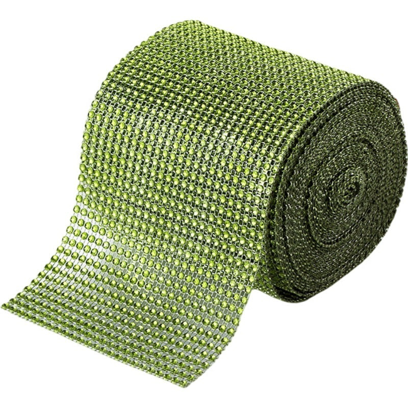 KTX-582547 Hollow Netty Diamond Bridal Bouquet Jewelry Decoration with Steel Drill Snowflake Accents