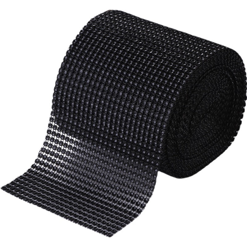 KTX-582547 Hollow Netty Diamond Bridal Bouquet Jewelry Decoration with Steel Drill Snowflake Accents