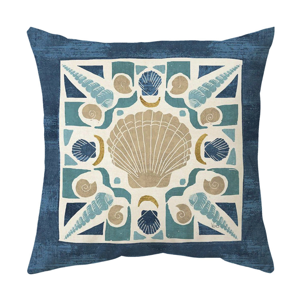 KTX-583699 Gray Simple Pattern Printed Pillowcase, 45x45cm Modern Design, Soft PP Cotton