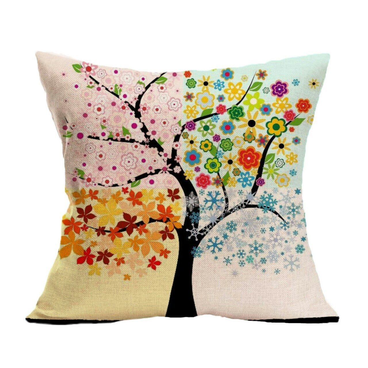 KTX-584851 Mediterranean Style Cartoon Pillow Cover in Various Colors, 45cm x 45cm