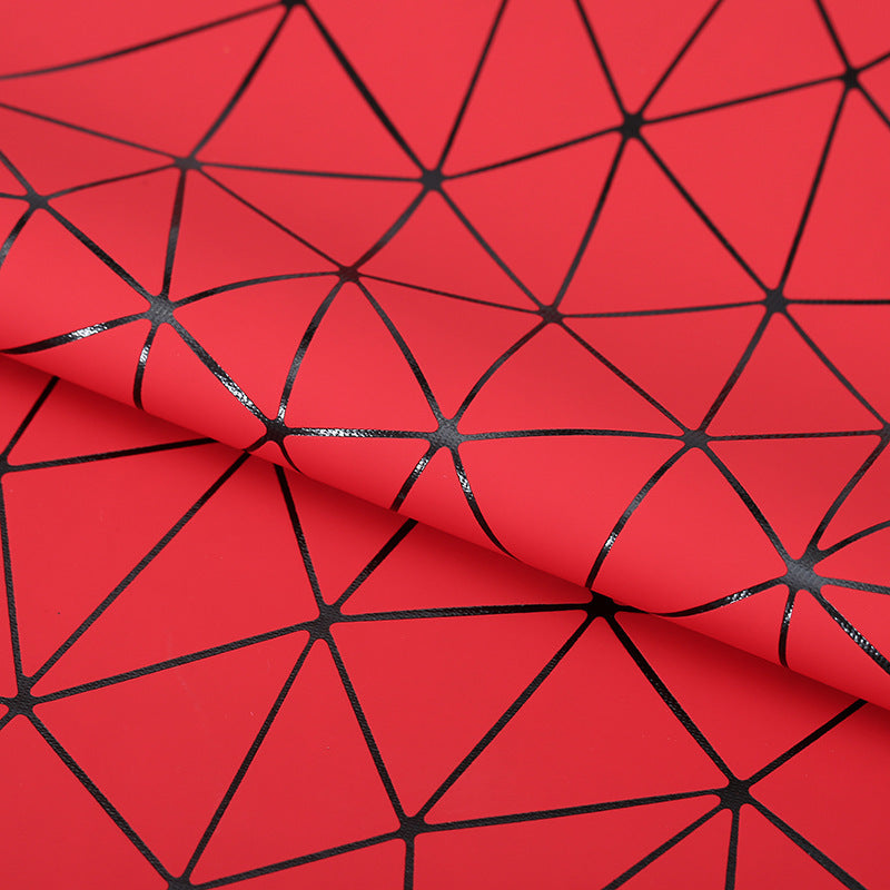 KTX-584851 PU Leather and Cotton Velvet Triangle Embossed Sofa Material, 0.7mm Thickness, 140cm Wide