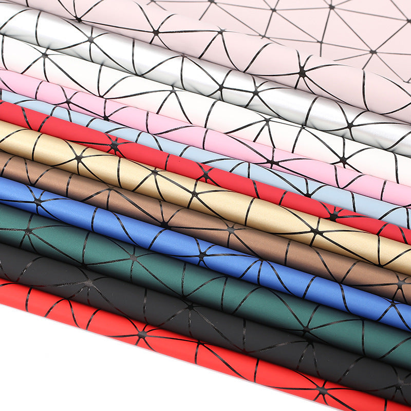 KTX-584851 PU Leather and Cotton Velvet Triangle Embossed Sofa Material, 0.7mm Thickness, 140cm Wide