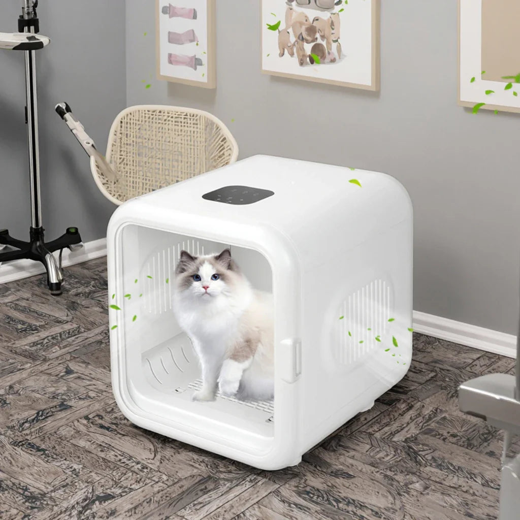 KTX-585427 High-Power Self-Drying HDPE Cat and Pet Hair Dryer with Eco-Friendly Design, 70L Capacity