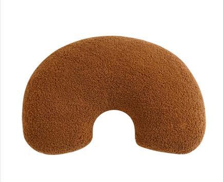 KTX-586003 Velvet Geometric Shape Loop Pillow - Soft Cushions for Living Room and Sofa, Various Colors Available