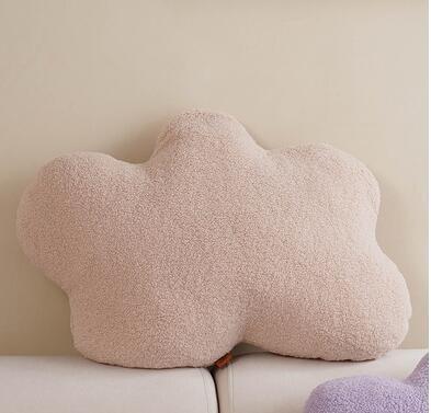 KTX-586003 Velvet Geometric Shape Loop Pillow - Soft Cushions for Living Room and Sofa, Various Colors Available