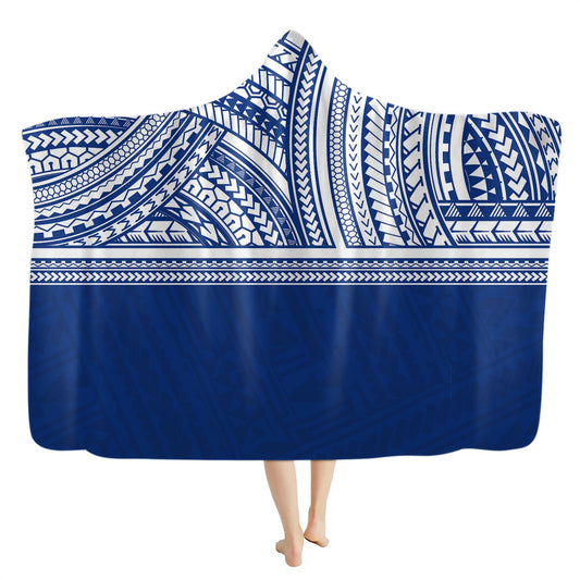 KTX-587155 Bohemian Turtle Hooded Flannel Blanket - Soft Polyester Fiber, Multiple Sizes and Colors Available