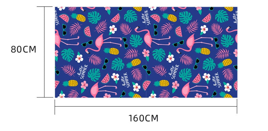 KTX-589203 Microfiber Beach Towel - 80x160cm with Colorful Designs for Pool and Travel