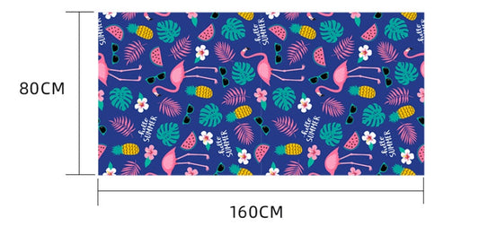 KTX-589203 Microfiber Beach Towel - 80x160cm with Colorful Designs for Pool and Travel