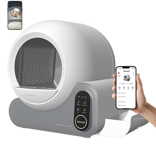 KTX-589907 Large Capacity Automatic Smart Cat Litter Box with Odor Control & Easy Cleaning, Suitable for Cats Up to 10KG