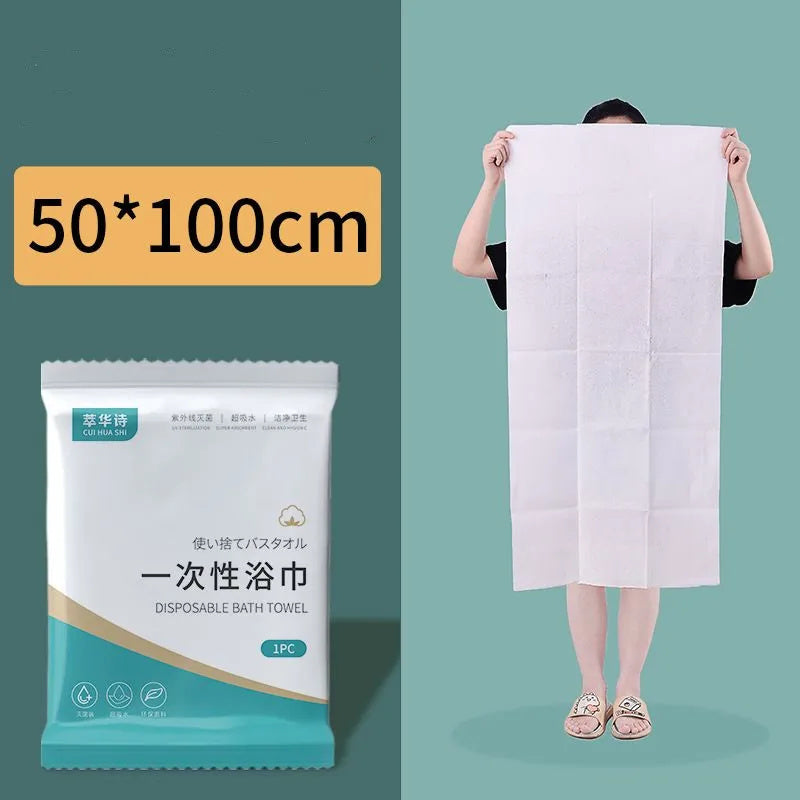 KTX-591187 Thickened Microfiber Disposable Bath Towel - Multiple Sizes for Quick Drying