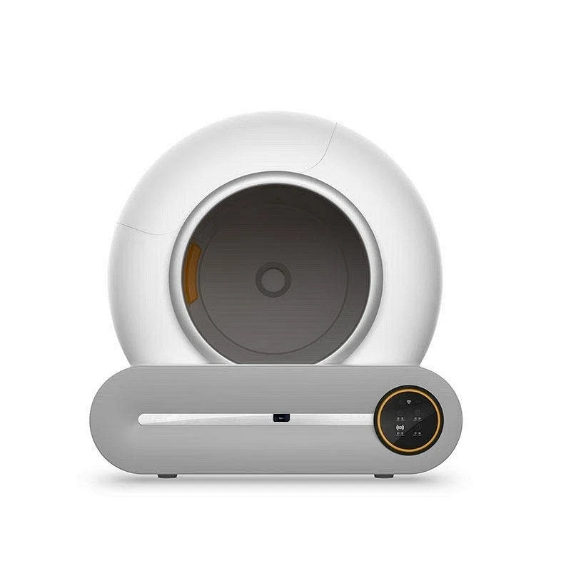 KTX-594515 Automatic Cat Litter Box with Low Noise, Eco-Friendly Design, and Easy Cleaning Feature