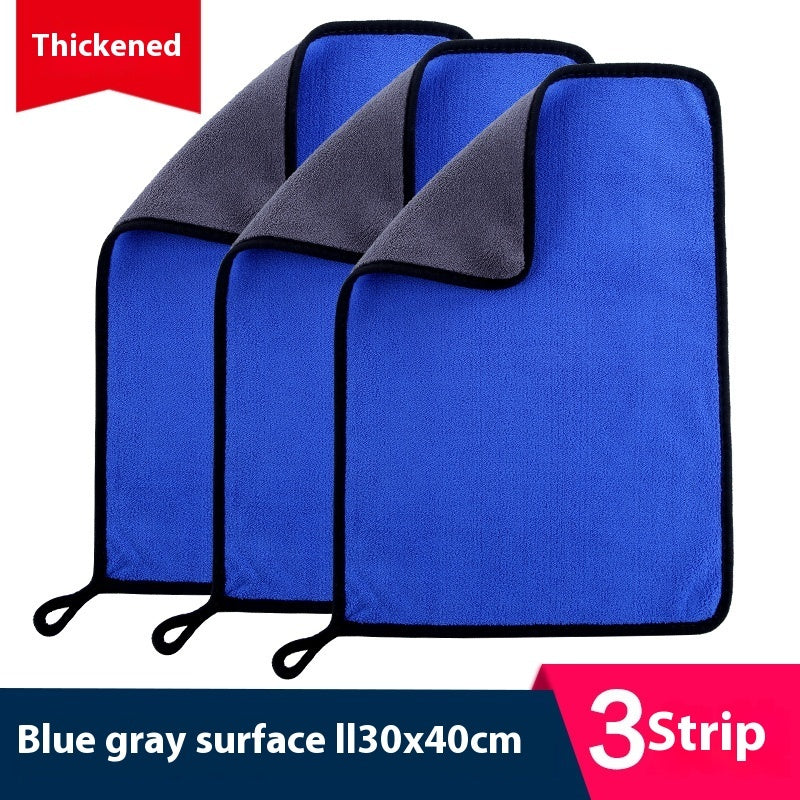 KTX-594643 Ultra Fine Fiber Cleaning Dishcloths - Multi-Color 3-Pack (30x30cm, 30x40cm, 30x60cm)