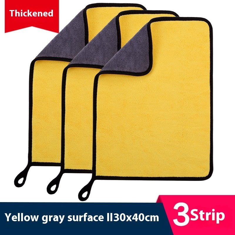 KTX-594643 Ultra Fine Fiber Cleaning Dishcloths - Multi-Color 3-Pack (30x30cm, 30x40cm, 30x60cm)