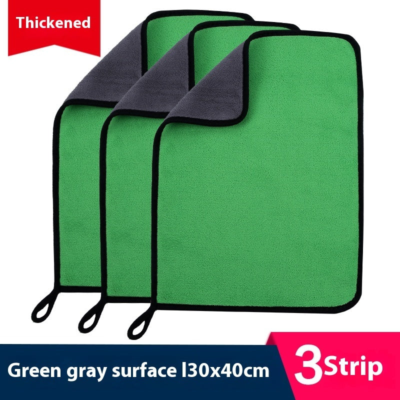 KTX-594643 Ultra Fine Fiber Cleaning Dishcloths - Multi-Color 3-Pack (30x30cm, 30x40cm, 30x60cm)