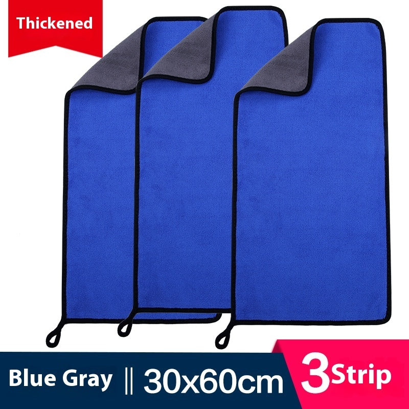 KTX-594643 Ultra Fine Fiber Cleaning Dishcloths - Multi-Color 3-Pack (30x30cm, 30x40cm, 30x60cm)
