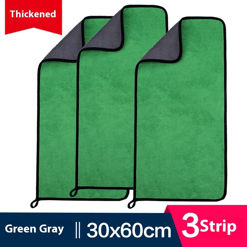 KTX-594643 Ultra Fine Fiber Cleaning Dishcloths - Multi-Color 3-Pack (30x30cm, 30x40cm, 30x60cm)