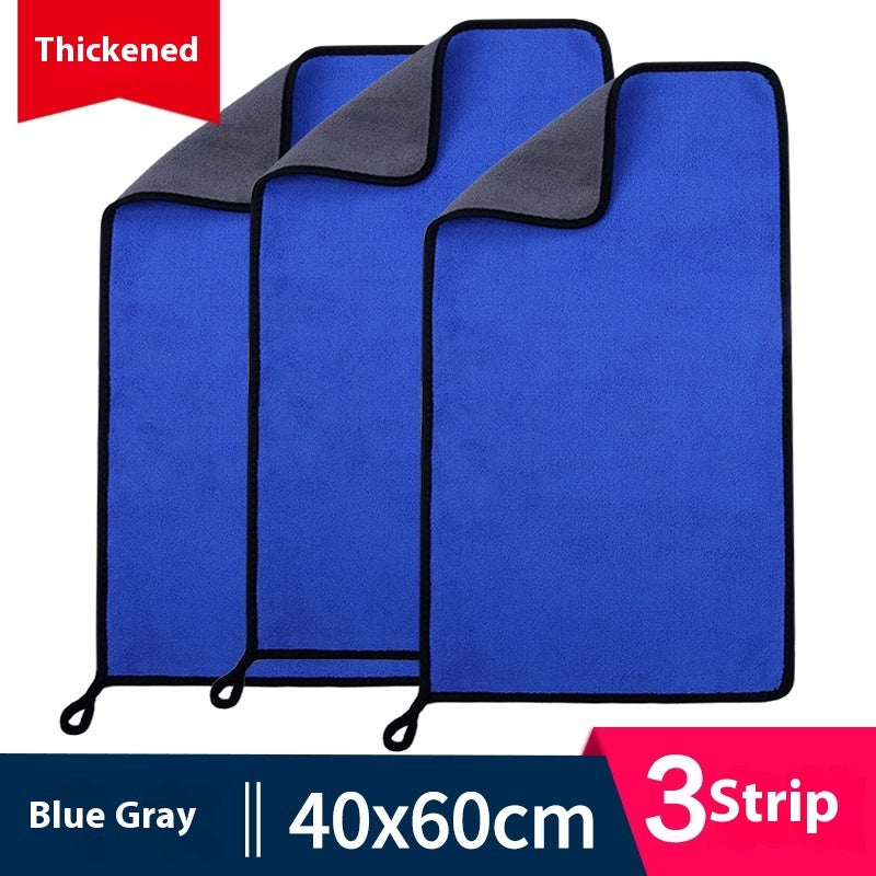KTX-594643 Ultra Fine Fiber Cleaning Dishcloths - Multi-Color 3-Pack (30x30cm, 30x40cm, 30x60cm)