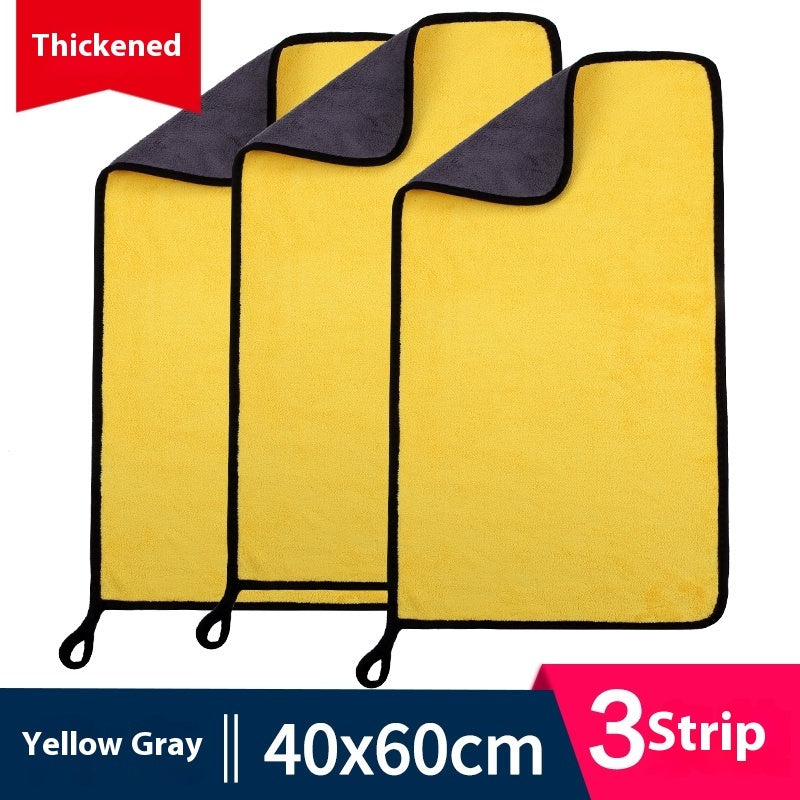 KTX-594643 Ultra Fine Fiber Cleaning Dishcloths - Multi-Color 3-Pack (30x30cm, 30x40cm, 30x60cm)