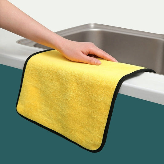 KTX-594643 Ultra Fine Fiber Cleaning Dishcloths - Multi-Color 3-Pack (30x30cm, 30x40cm, 30x60cm)
