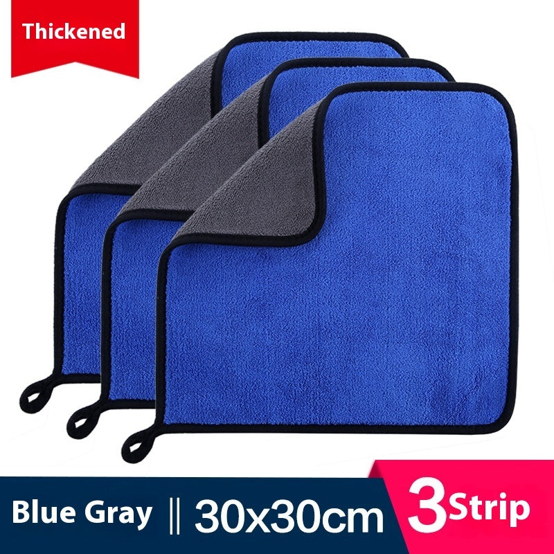 KTX-594643 Ultra Fine Fiber Cleaning Dishcloths - Multi-Color 3-Pack (30x30cm, 30x40cm, 30x60cm)