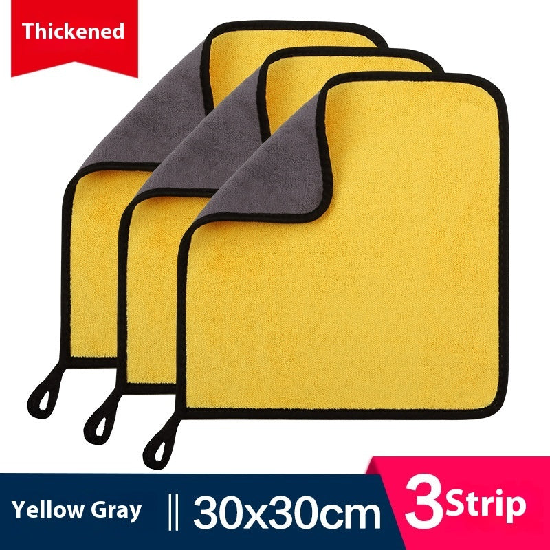 KTX-594643 Ultra Fine Fiber Cleaning Dishcloths - Multi-Color 3-Pack (30x30cm, 30x40cm, 30x60cm)