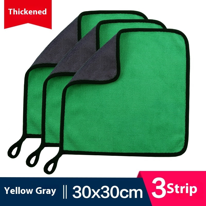 KTX-594643 Ultra Fine Fiber Cleaning Dishcloths - Multi-Color 3-Pack (30x30cm, 30x40cm, 30x60cm)