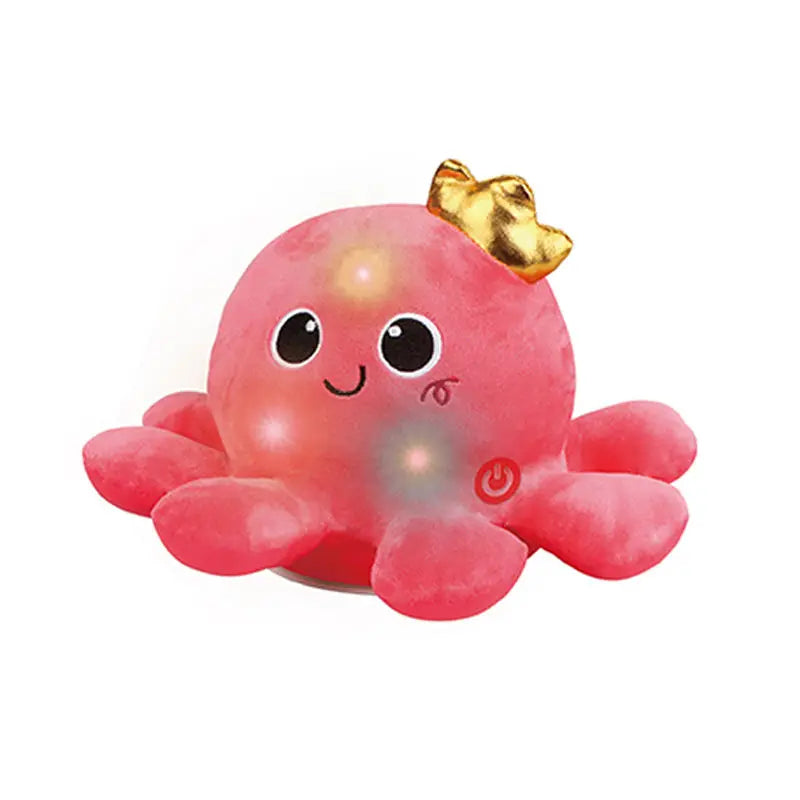 KTX-595475 Dancing Sound Controlled Electric Rotating Plush Octopus Toy for Babies and Toddlers