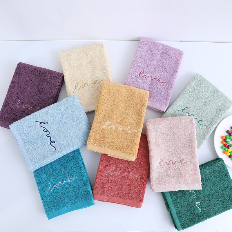 KTX-595795 Pure Cotton Embroidery Face Towel in Lavish Colors