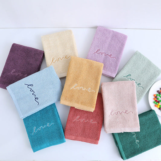 KTX-595795 Pure Cotton Embroidery Face Towel in Lavish Colors