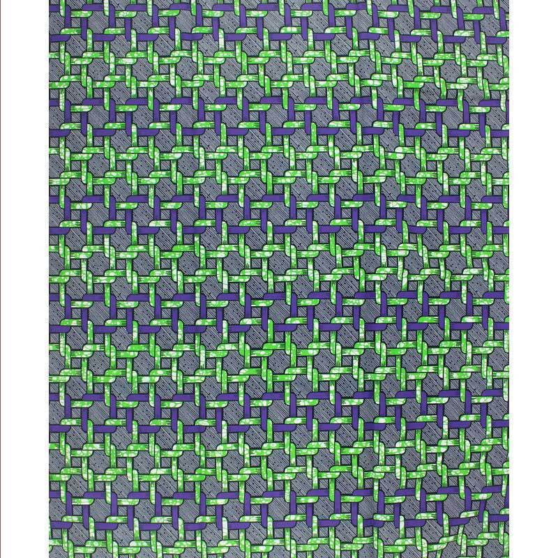KTX-596051 African Batik Cotton Wax Cloth - 100% Cotton, Versatile Fabric for Fashion, Home Décor, and Crafting
