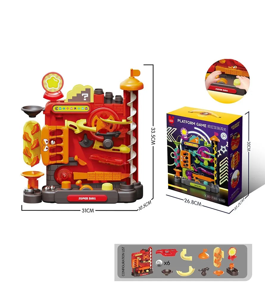 KTX-596051 Multifunctional Educational Marble Run Puzzle Labyrinth Maze Game for Kids