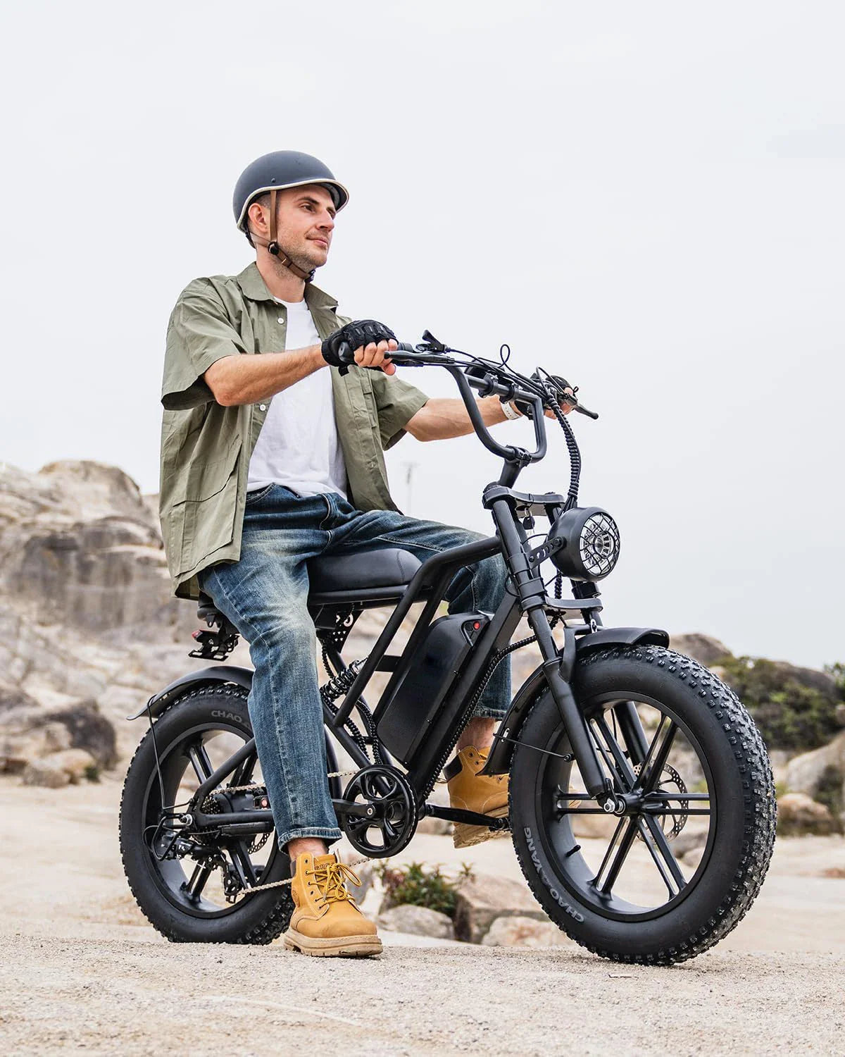 KTX-596307 Adult Electric Bike G60 with 1000W Motor, 7-Speed, 20x4 Fat Tires, 48V Lithium Battery, Disc Brakes, and Improved Range for City and Off-Road Use