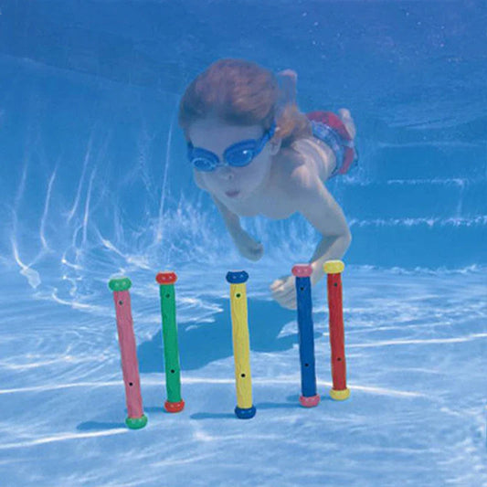KTX-596627 Underwater Diving Stick Toy Set for Children - Sinking Pool Training Toys (4 Pcs)