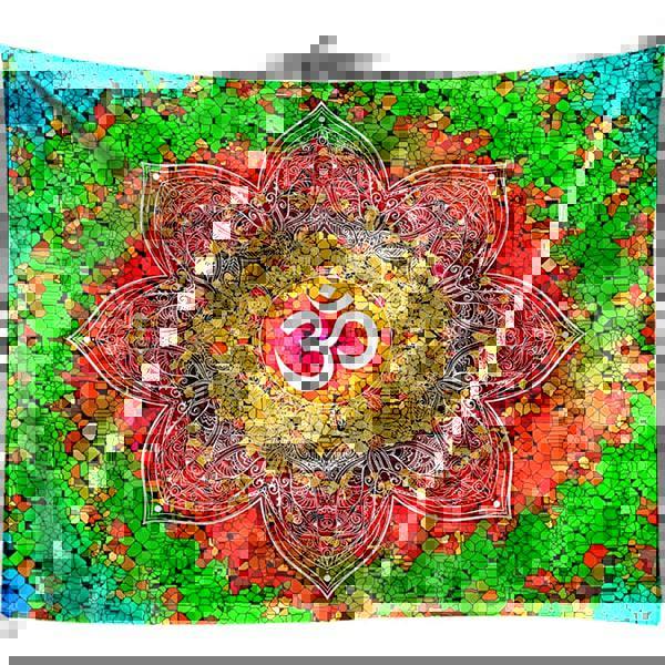 KTX-596691 Bohemian Geometric Abstract Wall Hanging - Polyester Fiber, 130 x 150 cm & 150 x 200 cm