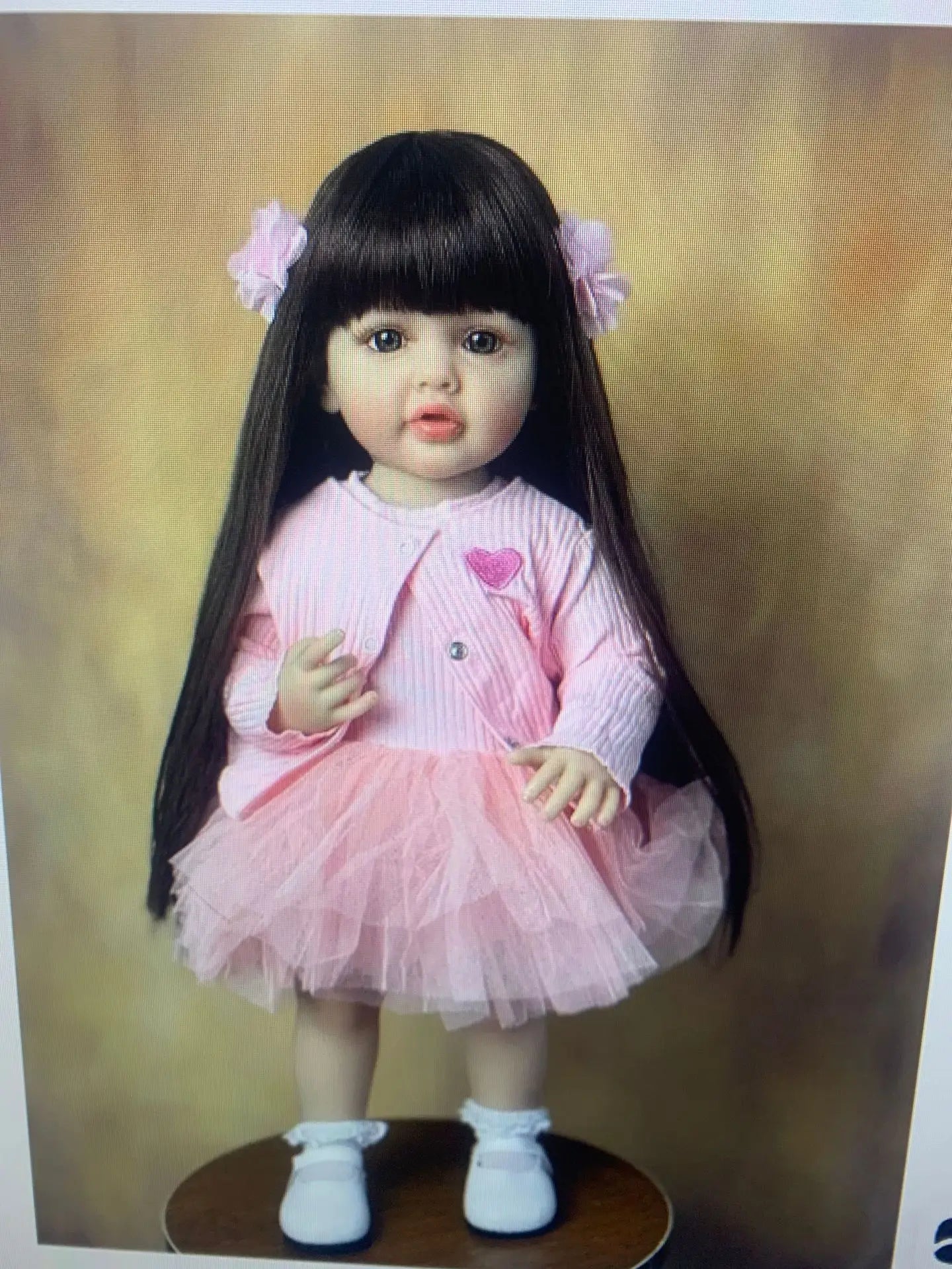 KTX-597203 Soft Silicone Reborn Baby Girl Doll - 55cm Realistic & Cuddly Toy