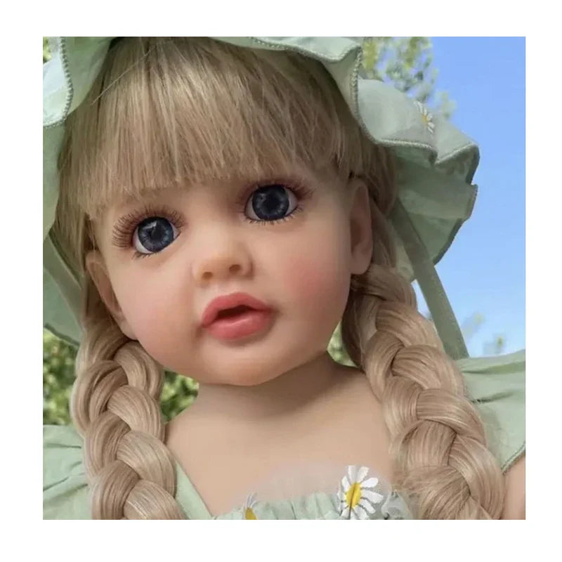 KTX-597203 Soft Silicone Reborn Baby Girl Doll - 55cm Realistic & Cuddly Toy
