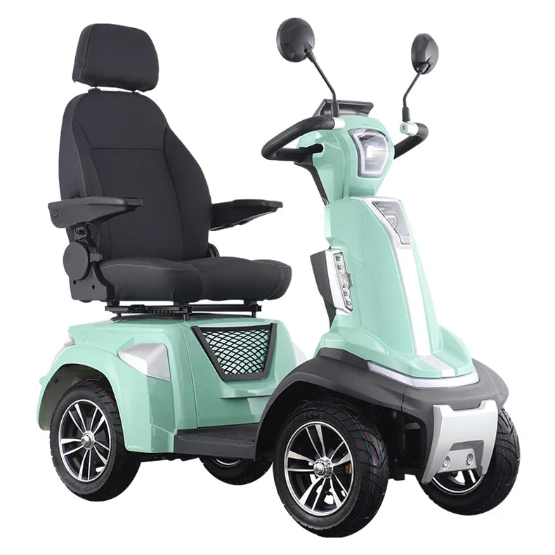 KTX-597395 Four-Wheel Off-Road Electric Mobility Scooter for Adults with 48V Battery and LED Lights