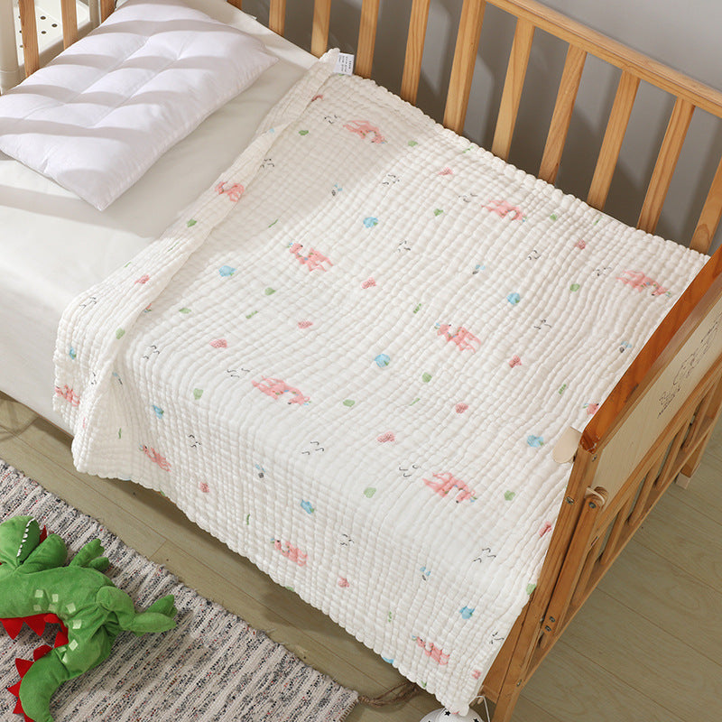 KTX-597523 Soft Combed Cotton Six-Layer Gauze Quilt for Newborns - 110x110cm