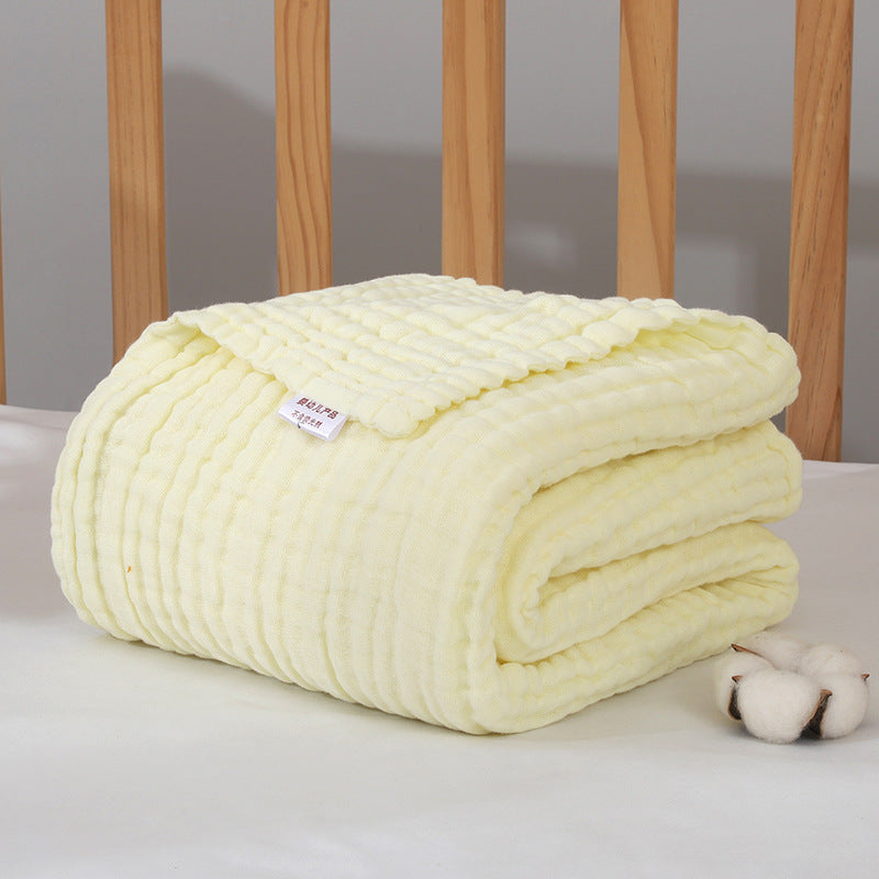KTX-597523 Soft Combed Cotton Six-Layer Gauze Quilt for Newborns - 110x110cm