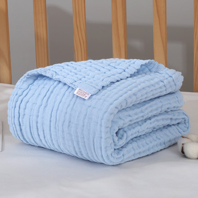 KTX-597523 Soft Combed Cotton Six-Layer Gauze Quilt for Newborns - 110x110cm