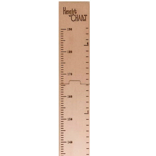 KTX-598355 Nordic Style Wooden Height Ruler Wall Sticker for Kids - Eco-Friendly Design