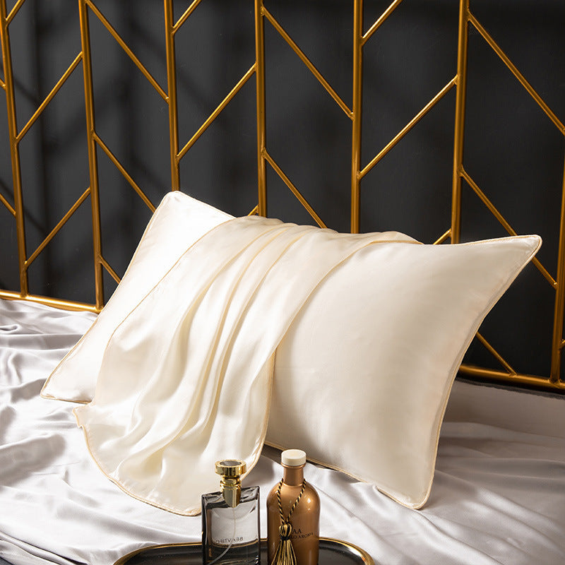 KTX-598483 25M Mulberry Silk Pillowcase - 48x74cm Modern Simplicity White