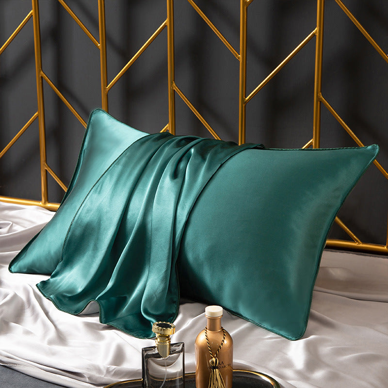 KTX-598483 25M Mulberry Silk Pillowcase - 48x74cm Modern Simplicity White