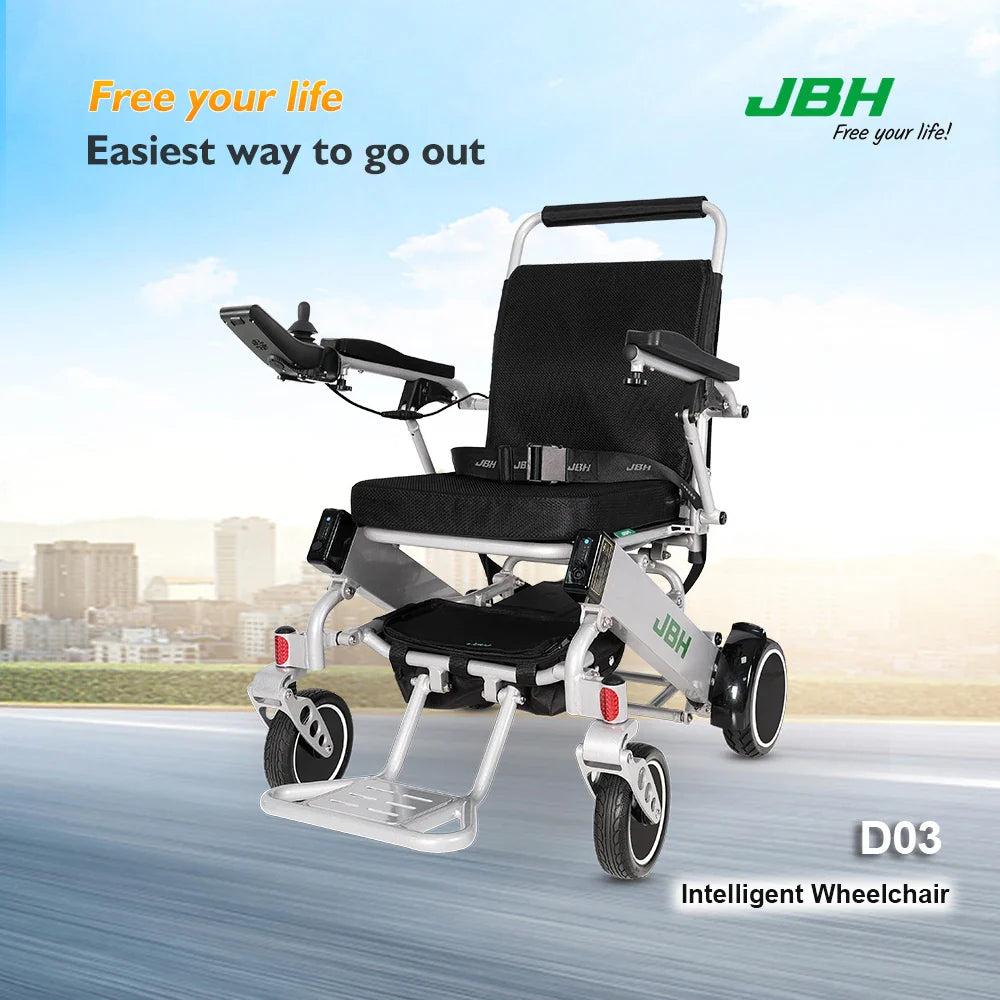 KTX-598547 Lightweight Folding Aluminum Alloy Wheelchair for Elderly with Dual Lithium Battery System
