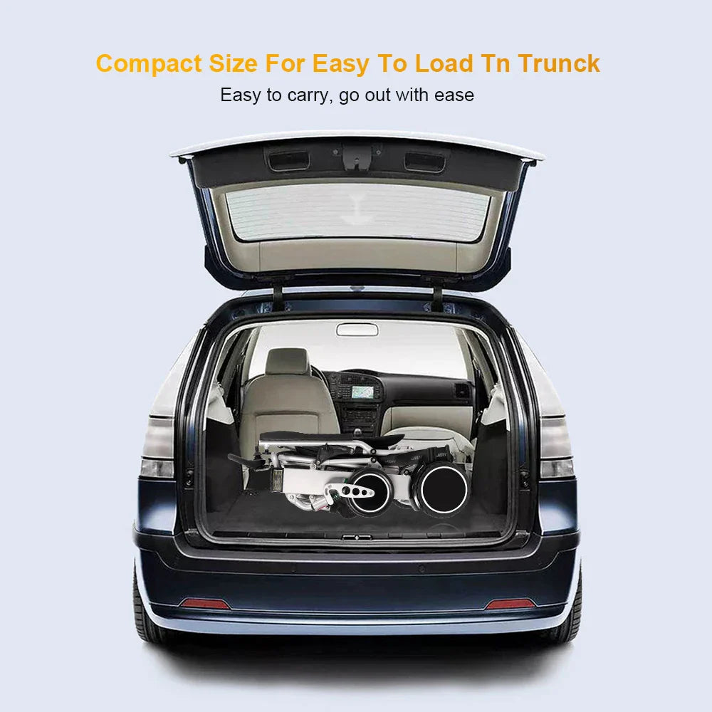 KTX-598547 Lightweight Folding Aluminum Alloy Wheelchair for Elderly with Dual Lithium Battery System