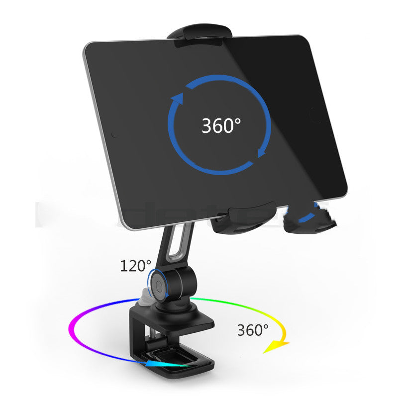 KTX-598739 Creative Multi-Function Tablet and Smartphone Stand Clamp with Adjustable Support for 4-11 Inch Devices