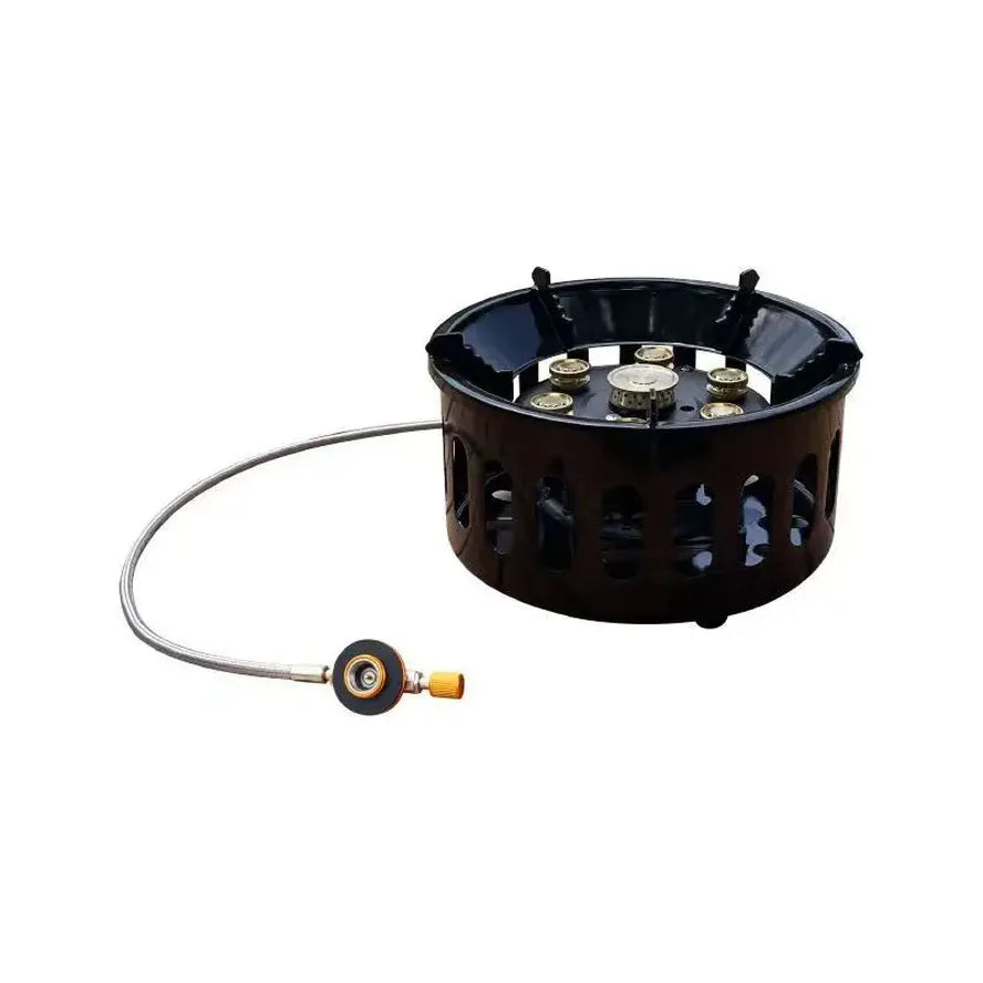 KTX-599187 Outdoor Seven Burner Gas Stove for Camping and Hiking
