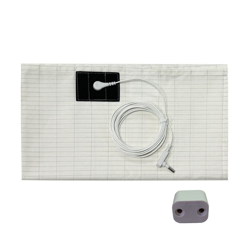 KTX-599507 Conductive Anti-Fatigue Bed Sheet in White - Silver Fiber Organic Cotton, Multiple Sizes Available